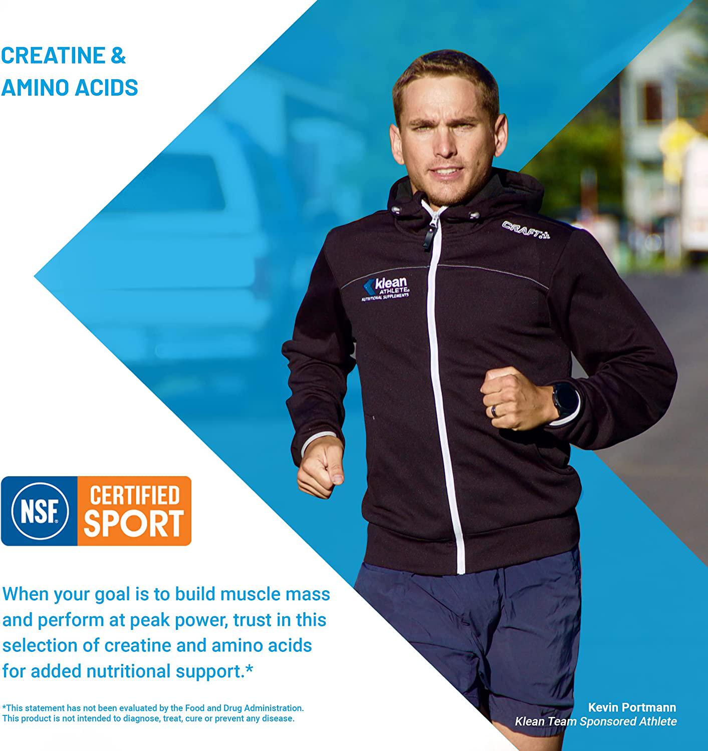 Klean Athlete Klean BCAA + Peak ATP | Amino Acid Supplement for Muscle Building, Workout Recovery, Lean Muscle, and Athletic Performance* | 9.1 Ounces | Natural Orange Flavor