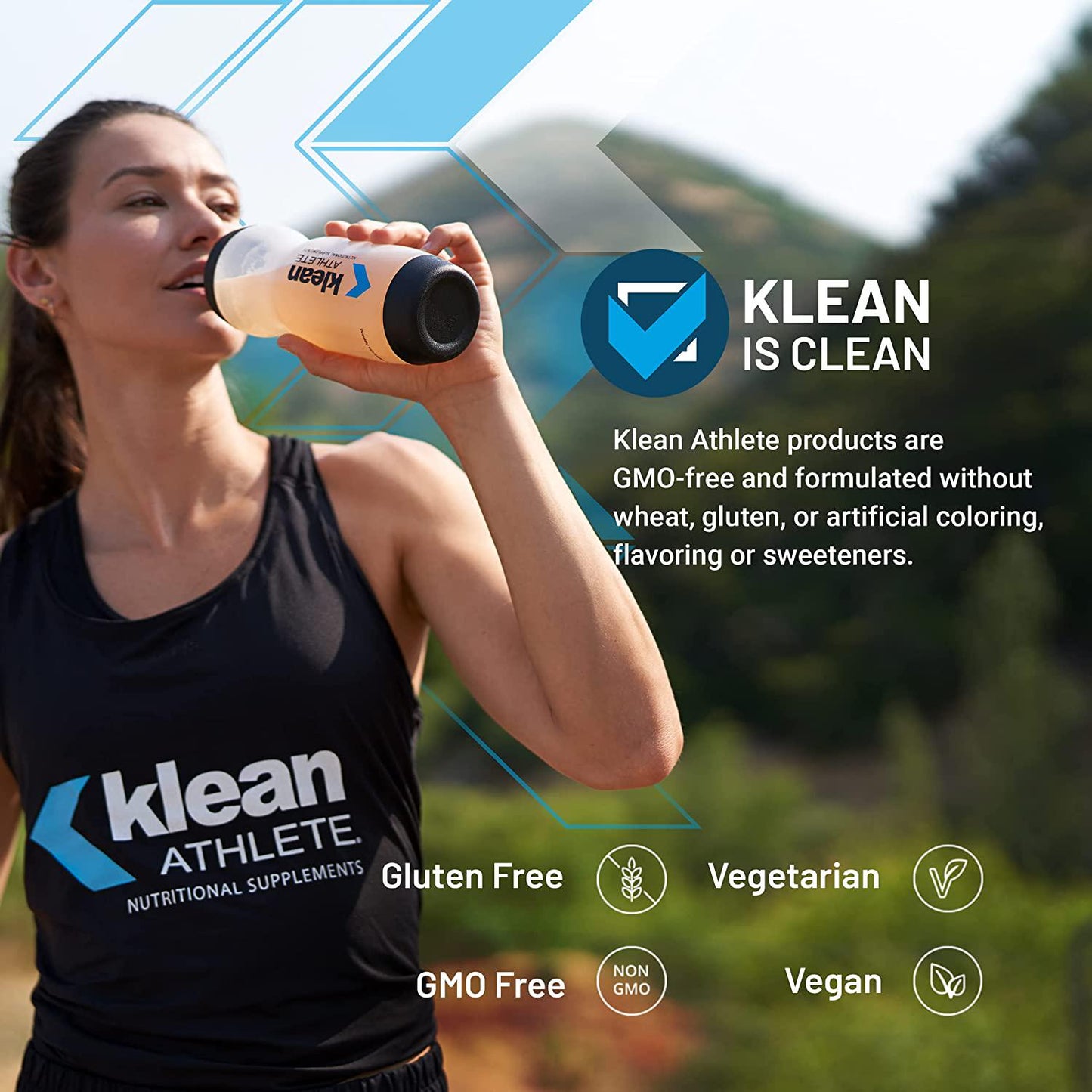 Klean Athlete Klean BCAA + Peak ATP | Amino Acid Supplement for Muscle Building, Workout Recovery, Lean Muscle, and Athletic Performance* | 9.1 Ounces | Natural Orange Flavor