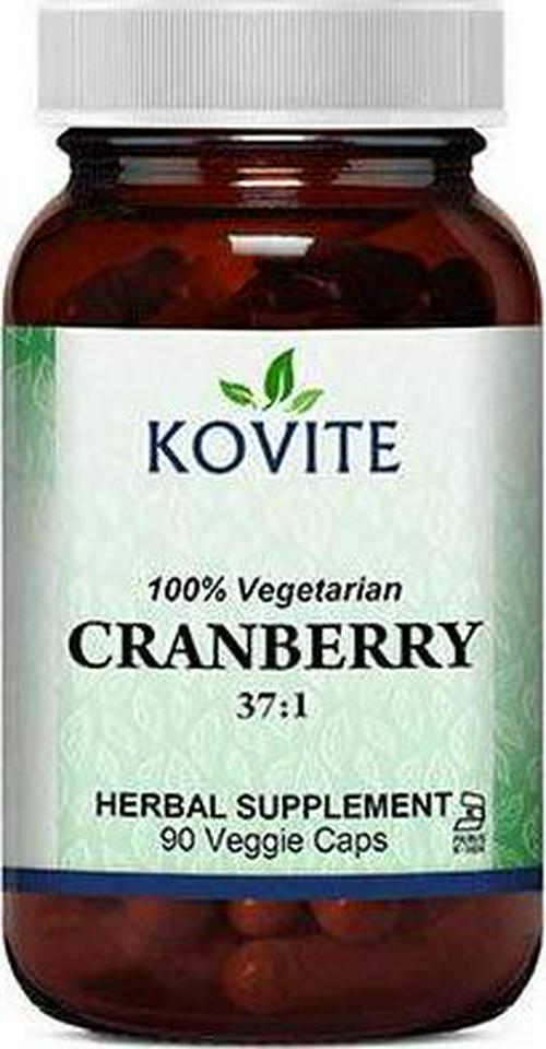 Kovite Kosher Cranberry 400 mg. 100% Vegetarian - 90 Vegetable Capsules