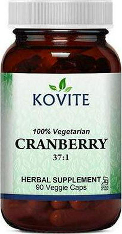 Kovite Kosher Cranberry 400 mg. 100% Vegetarian - 90 Vegetable Capsules