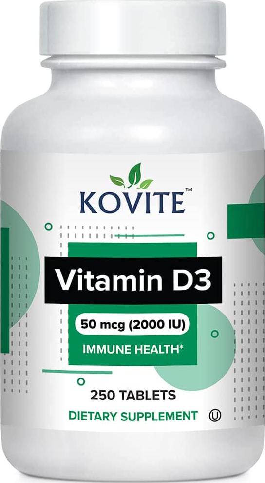 Kovite Kosher Vitamin D3 2000 IU (50 mcg) 250 Tablets