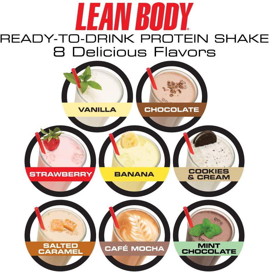 LABRADA NUTRITION - Lean Body RTD Whey Protein Shake, Convenient On-The-Go Meal Replacement Shake for Men and Women, 40 grams of Protein Zero Sugar, Lactose and Gluten Free, Salted Caramel (Pack of 12)