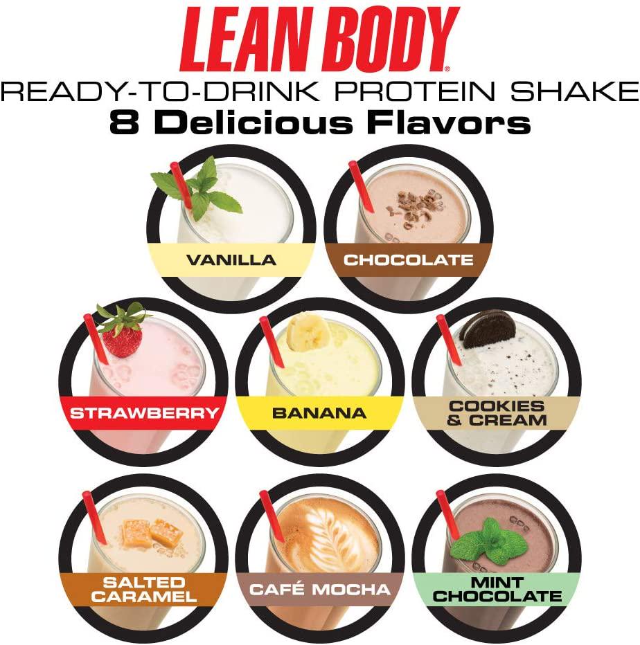 LABRADA NUTRITION - Lean Body RTD Whey Protein Shake, Convenient On-The-Go Meal Replacement Shake for Men and Women, 40 grams of Protein Zero Sugar, Lactose and Gluten Free, Salted Caramel (Pack of 12)