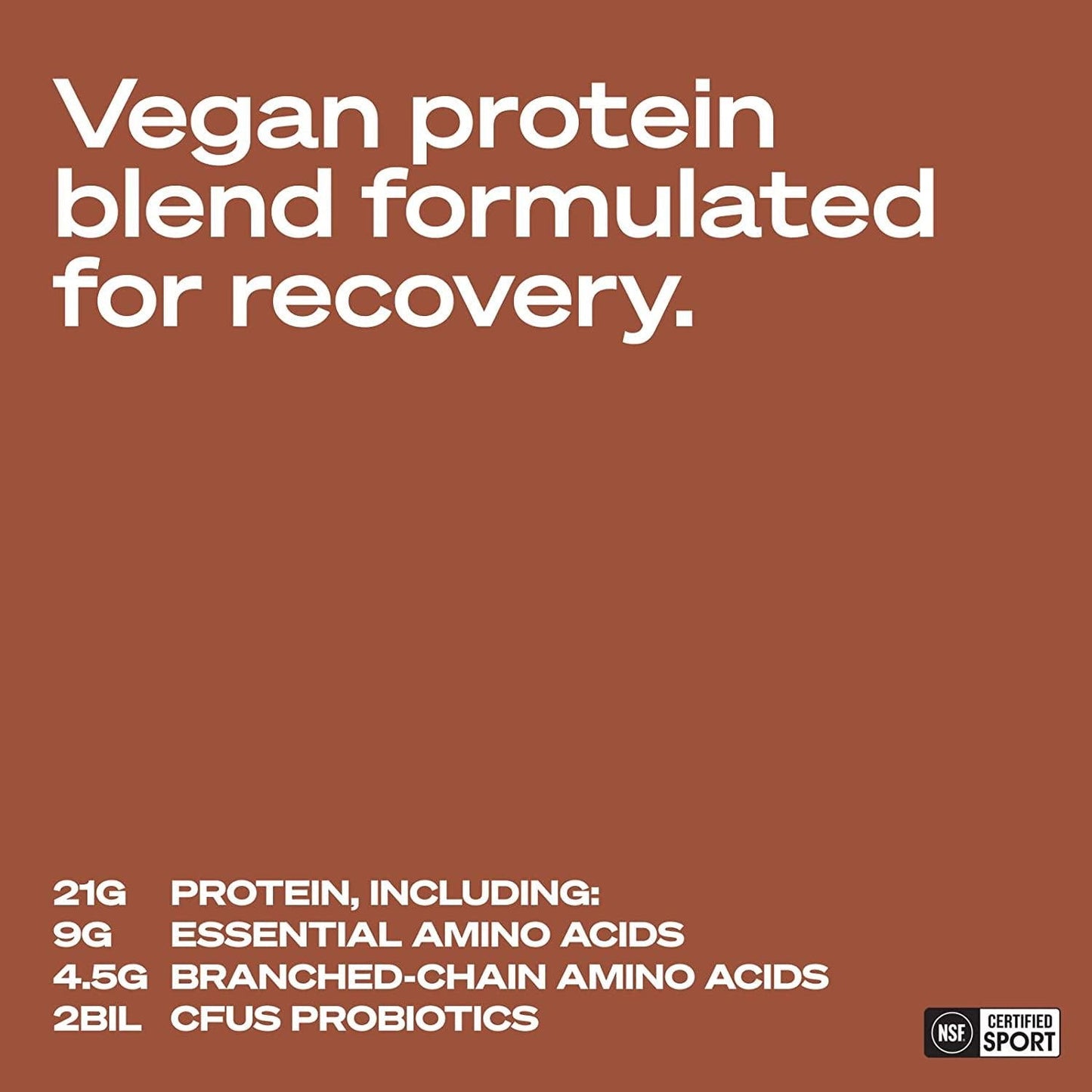 LADDER Sport Plant Based Protein Powder, 21g of Vegan Protein with BCAAs and Probiotics | Pea and Pumpkin | Dairy Free, NSF Certified for Sport, Naturally Flavored, 30 Serving Bag, Chocolate