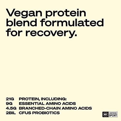LADDER Sport Plant Based Protein Powder, 21g of Vegan Protein with BCAAs and Probiotics, Dairy Free Pea and Pumpkin Protein, NSF Certified for Sport, Naturally Flavored Vanilla (30 Serving Bag)