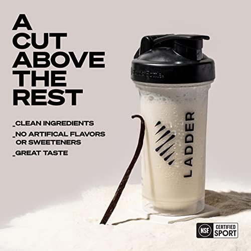 LADDER Sport Plant Based Protein Powder, 21g of Vegan Protein with BCAAs and Probiotics, Dairy Free Pea and Pumpkin Protein, NSF Certified for Sport, Naturally Flavored Vanilla (30 Serving Bag)