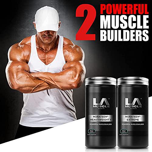 LA MUSCLE Extreme Muscles (1 Week Supply) - Powerful Daily Muscle Building Supplement Veggie Vegan Pills