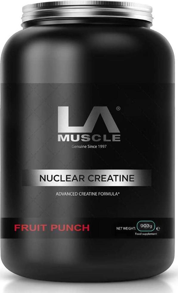 LA MUSCLE Nuclear Creatine - Super-Micronised Creatine Monohydrate, Fruit Punch, 900g