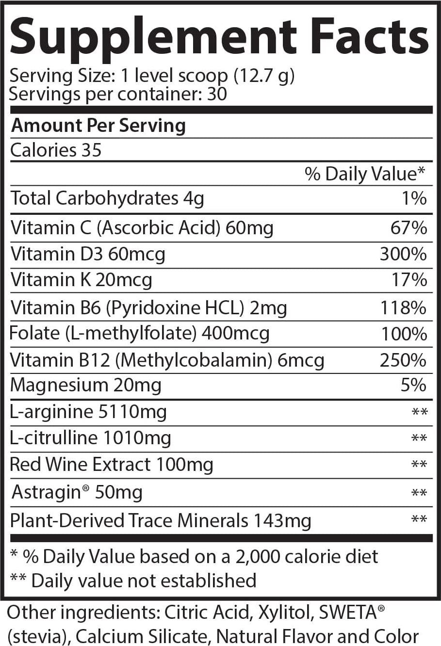 L-Arginine Plus Lemon Lime - L-arginine Formula for Blood Pressure, Cholesterol and More Energy. The #1 Heart Health Supplement (13.4oz.)