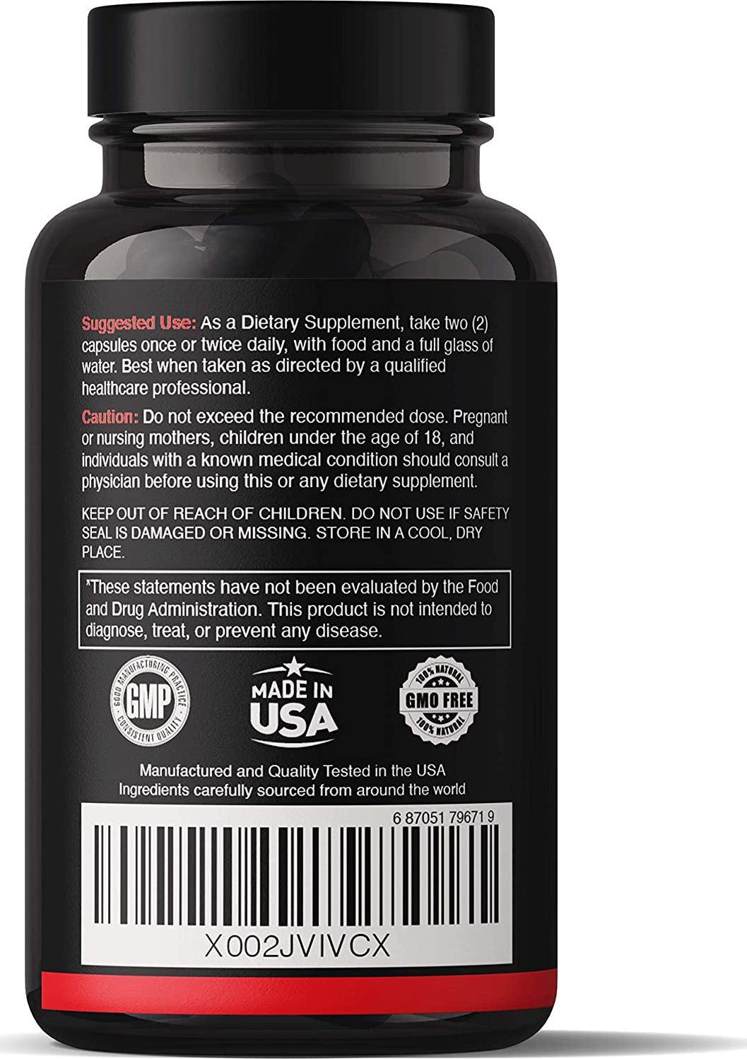 L Arginine and L Citrulline Nitric Oxide Supplement 1500 mg Extra Strength - for Muscle Growth Vascularity and Energy - 60 Capsules