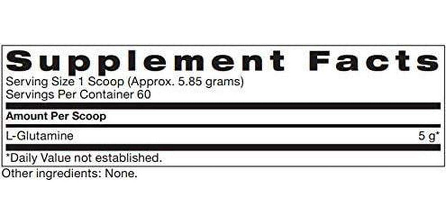 L-Glutamine Cellular Support | Free form Amino Acid Supplement | Powder | Supports Muscle Mass and Gastrointestinal Tract | 351g | Adaptogen Research | Pharmaceutical Grade Supplements