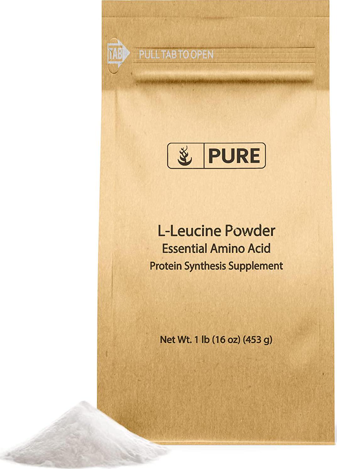 L-Leucine Powder (1 lb) BCAA, Essential Amino Acid, Protein Synthesis