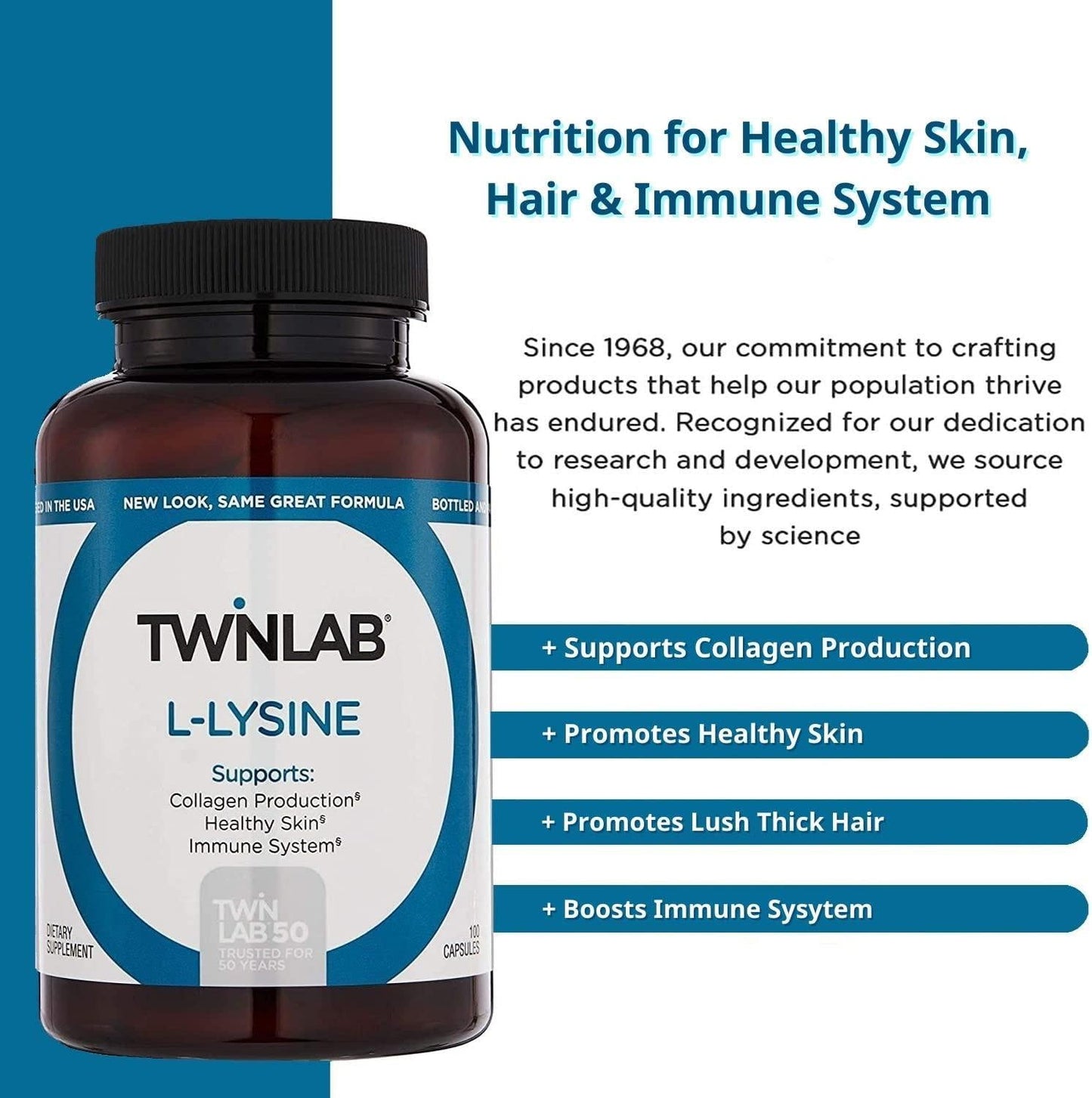 L-Lysine 500mg - 100 - Capsule