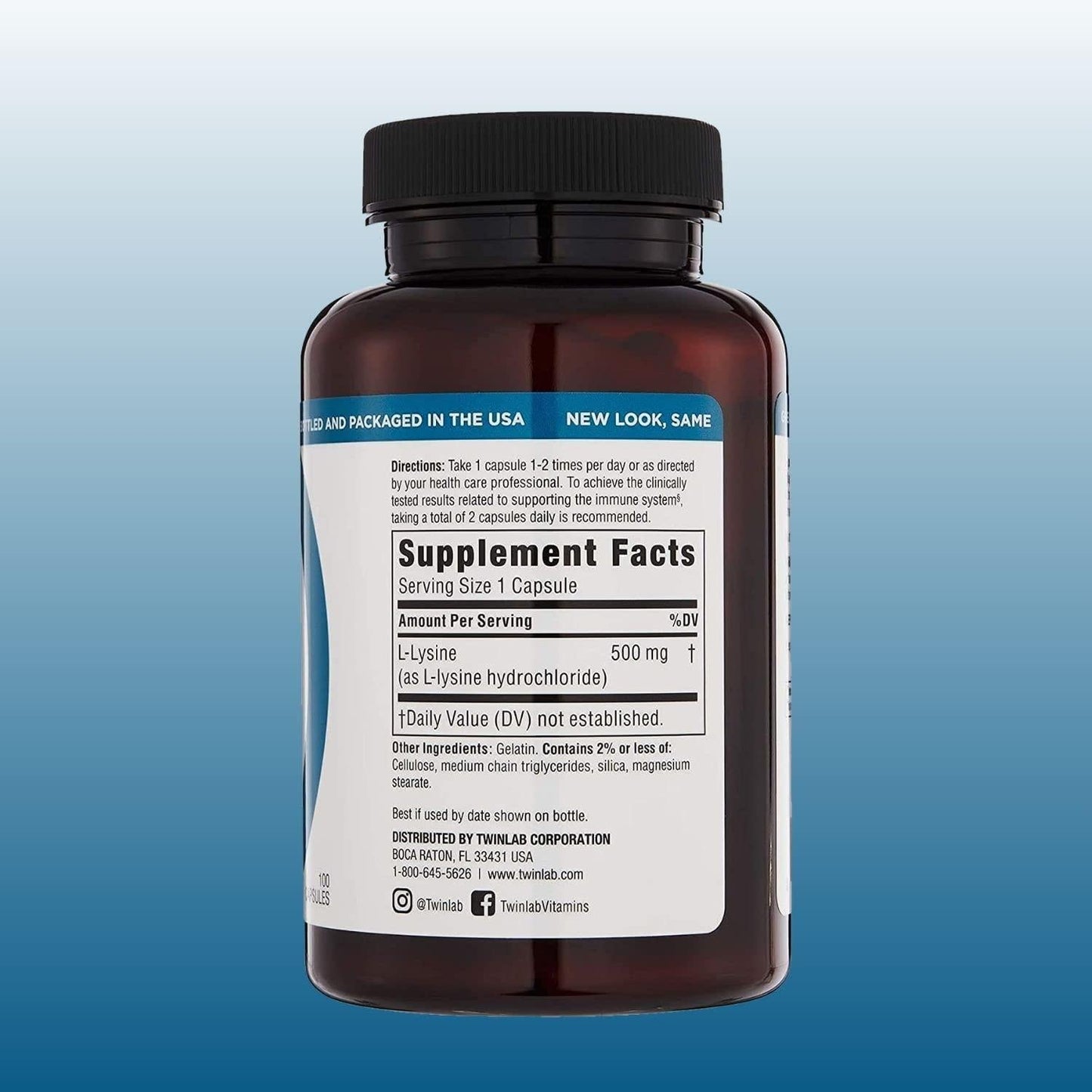 L-Lysine 500mg - 100 - Capsule