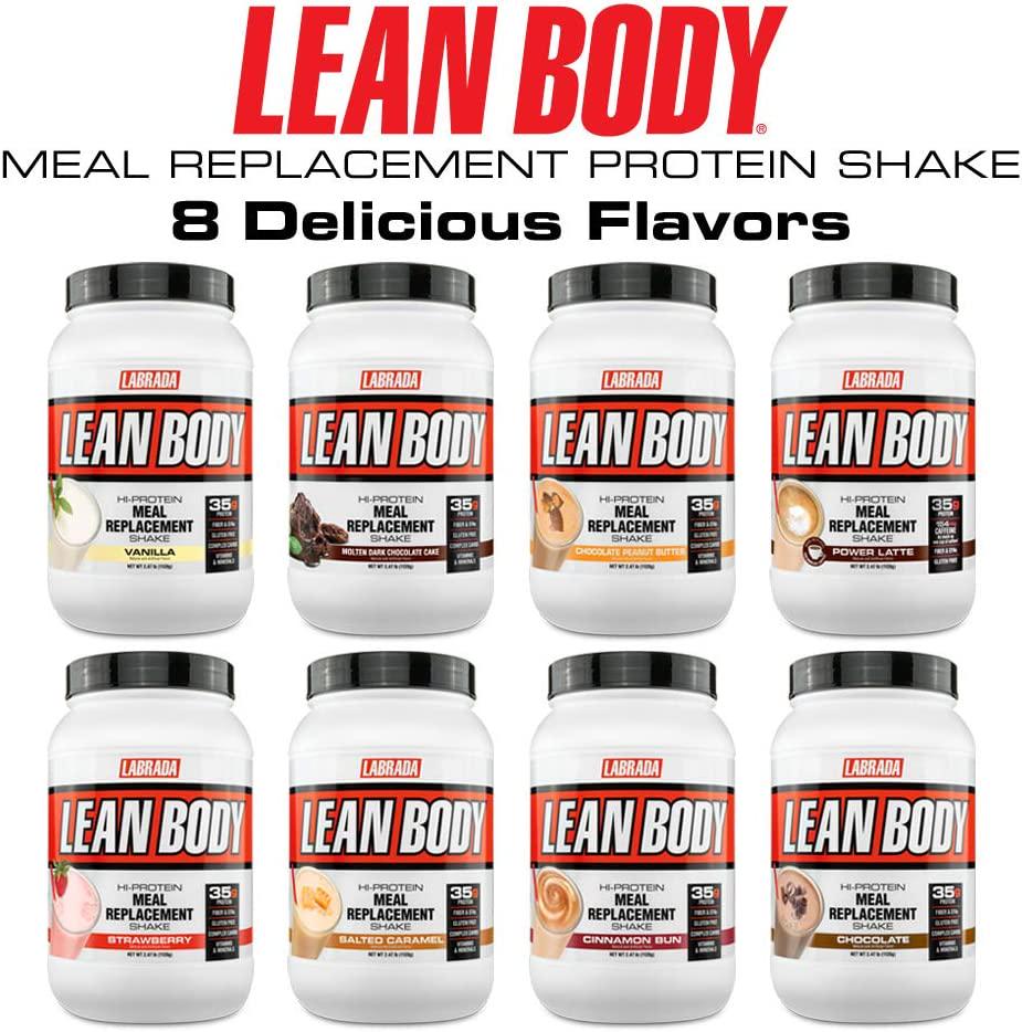 Labrada Lean Body MRP with Premium Columbia Coffee (154mg of Caffeine), Power Latte, 2.47LB Tub