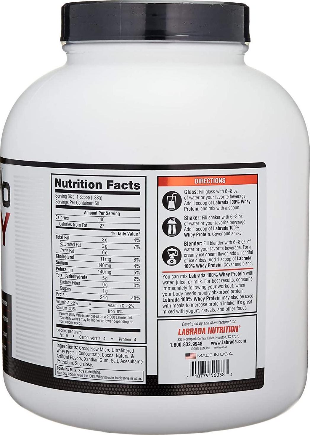 Labrada Leanpro 100% Whey Protein, Chocolate, 4.13 Pound