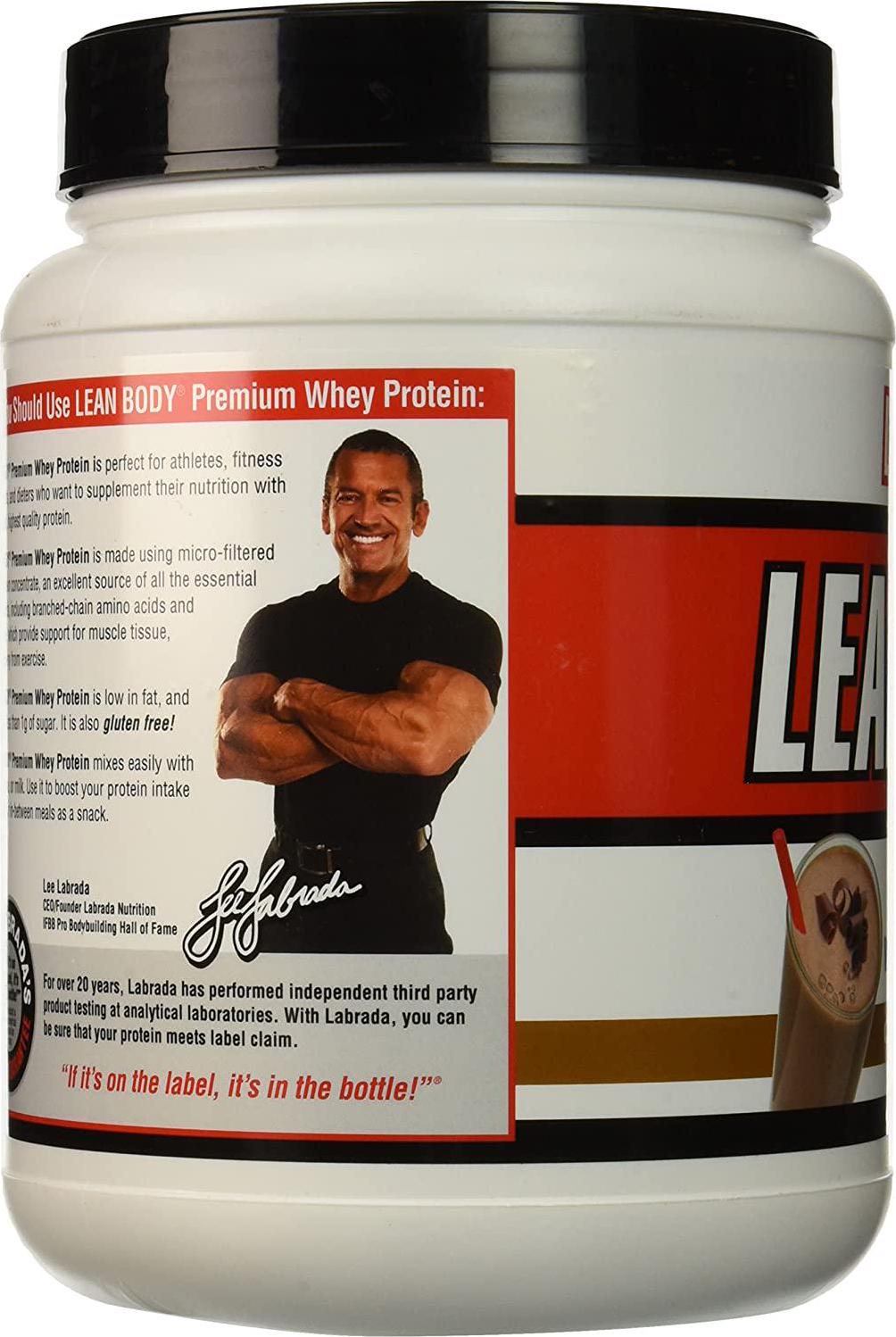 Labrada Nutrition Lean Body Premium Whey Protein Powder, Chocolate, 24 Ounce