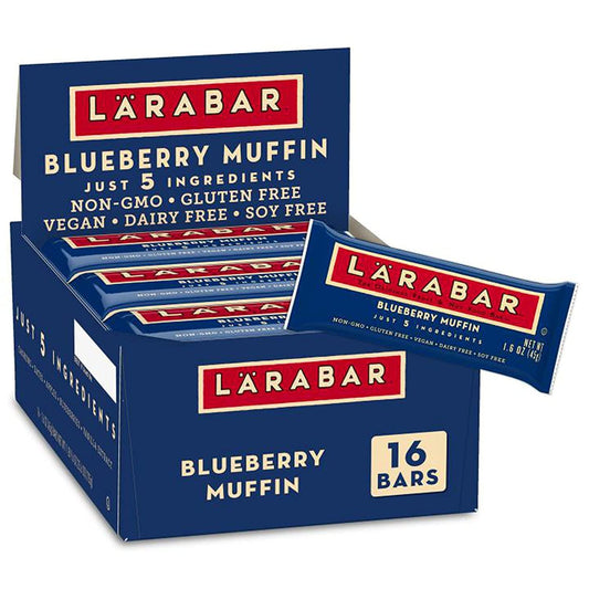 Larabar Bluberry Muffin, Gluten Free Vegan Fruit and Nut Bars, 16 ct