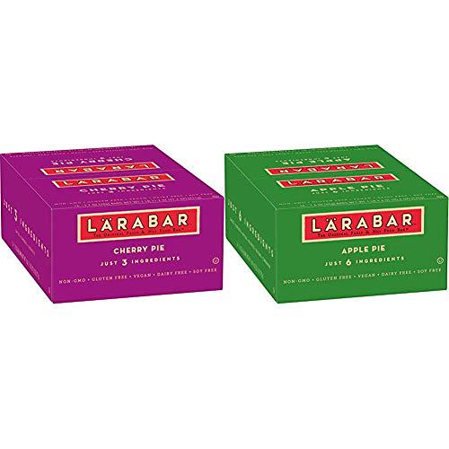 Larabar, Fruit and Nut Bar, Cherry Pie, Gluten Free, Vegan (16 Bars) and Gluten Free Bar, Apple Pie, Vegan (16 Bars)