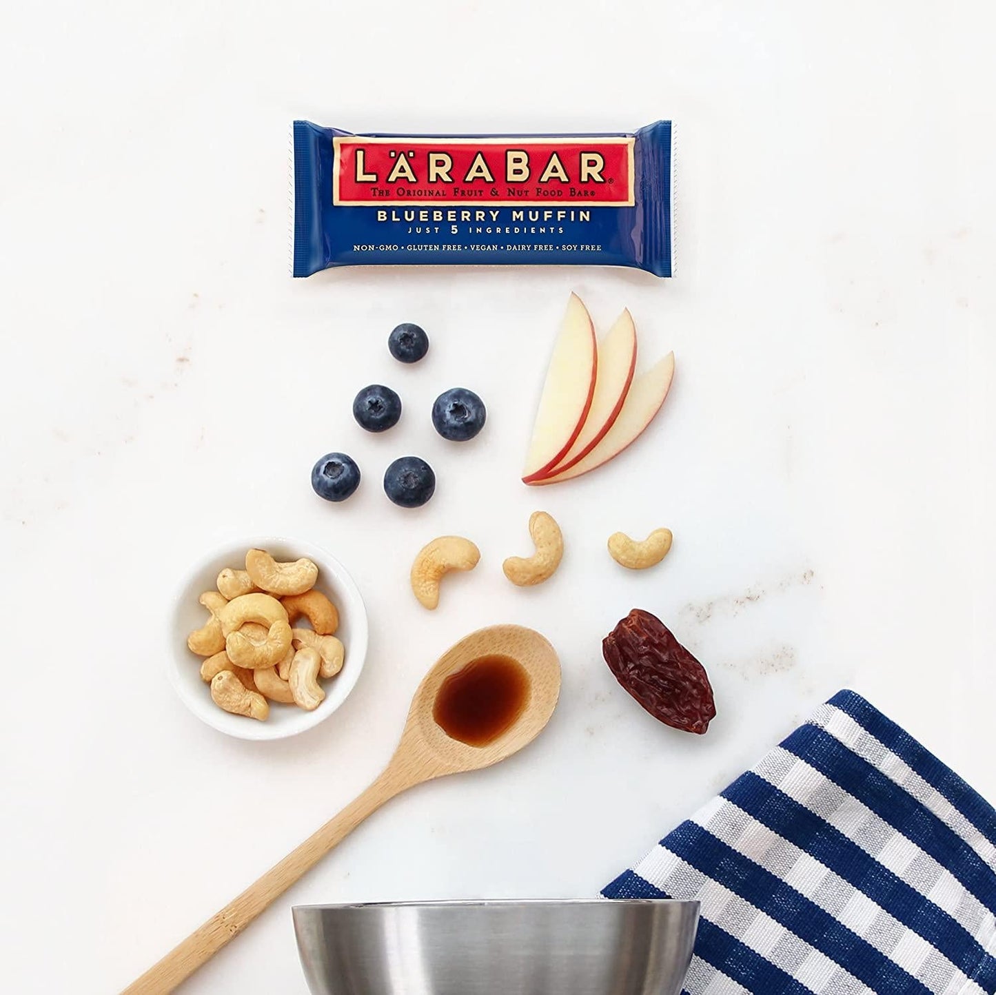 Larabar, Fruit and Nut Bar, Cherry Pie, Gluten Free, Vegan (16 Bars) and Gluten Free Bar, Blueberry Muffin, 1.6 Ounce (Pack of 16)