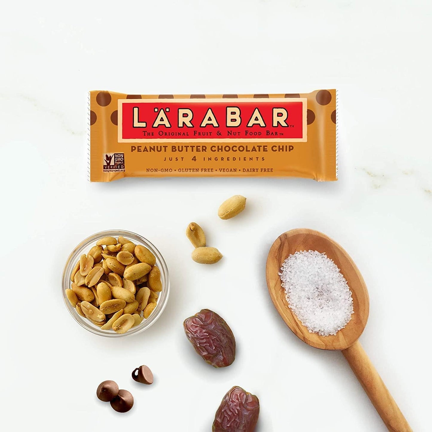 Larabar, Fruit and Nut Bar, Chocolate Coconut Chew, Gluten Free, Vegan (16 Bars) and Gluten Free Bar, Peanut Butter Chocolate Chip, Vegan (16 Bars)