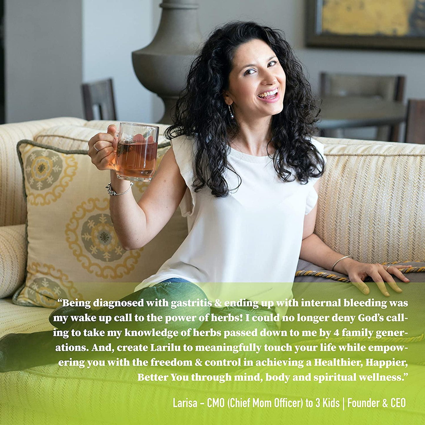 Larilu Gut Health Detox Tea - Digestive Tea Helps Improve Digestion, Reduce Tummy Bloating, Gas, Natural Detox Support - Organic Herbal Tea with Peppermint, Ginger, Fennel, Caffeine Free (30 Cups)