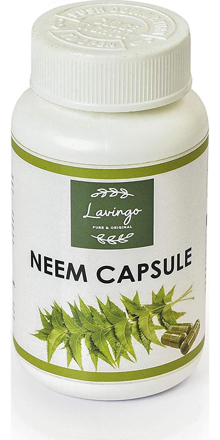 Lavingo Neem Capsules | 500 mg | Azadirachta Indica | 90 Veggie Capsule