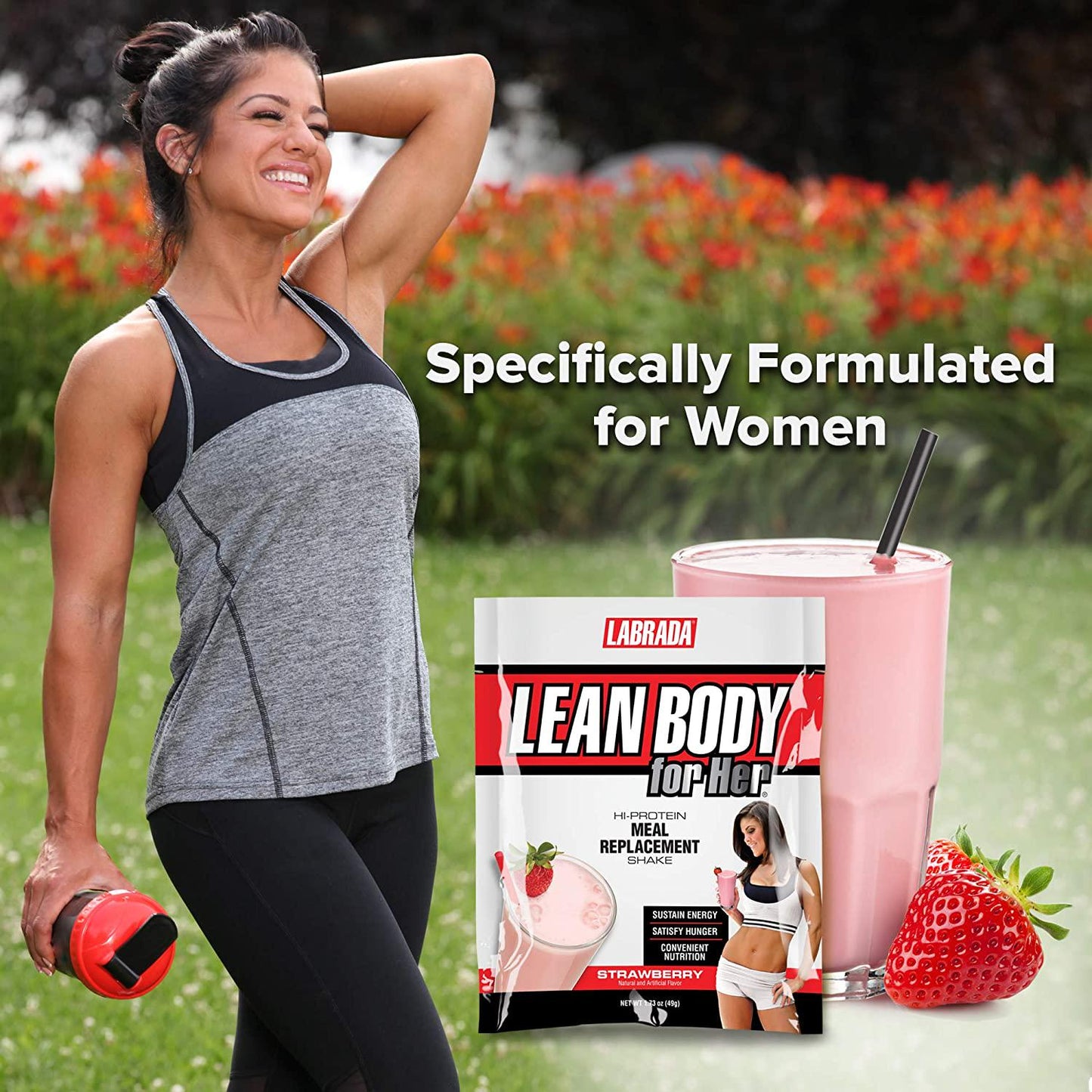 Lean Body for Her All-in-One Chocolate Meal Replacement Shake. 30g Protein, Whey Blend, Just 9g Carbs, 22 Vitamins and Minerals, No Artificial Colours, Gluten Free, (20 MRP Packets)