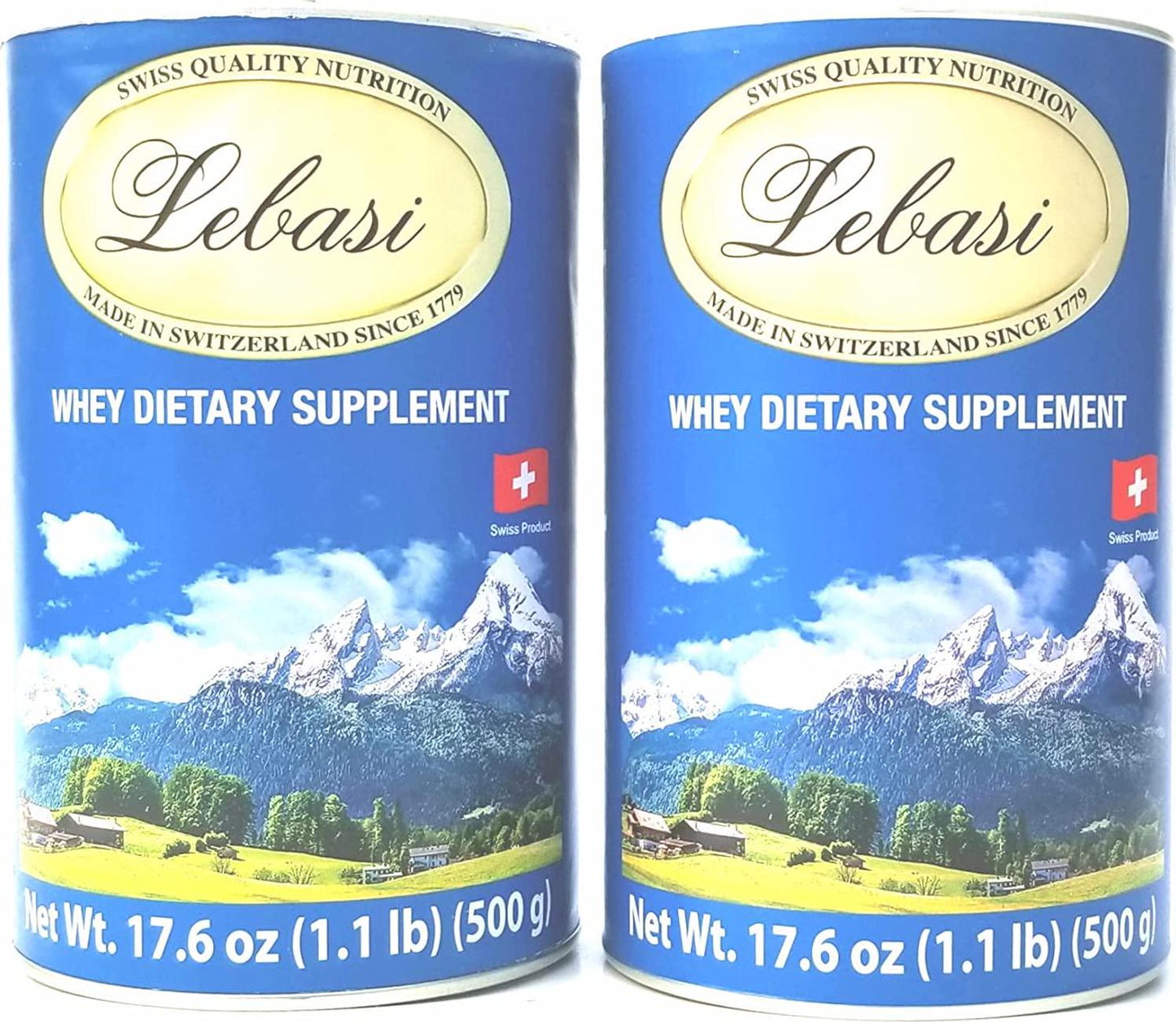 Lebasi Lactoserum Swiss Whey Supplement Powder Immune Support Suero de Leche 500 gr Two Pack