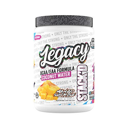Legacy STACK'D BCAAs/EAAs + Coconut Water (Mango Sunrize, 30 Servings)
