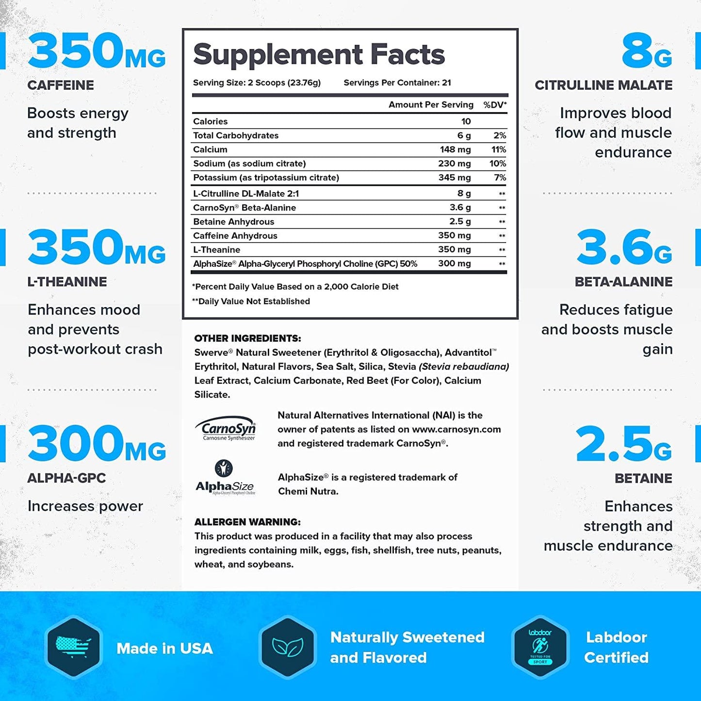 Legion Pulse Pre Workout Supplement - All Natural Nitric Oxide Preworkout Drink to Boost Energy, Creatine Free, Naturally Sweetened, Beta Alanine, Citrulline, Alpha GPC (Fruit Punch) 21 Servings