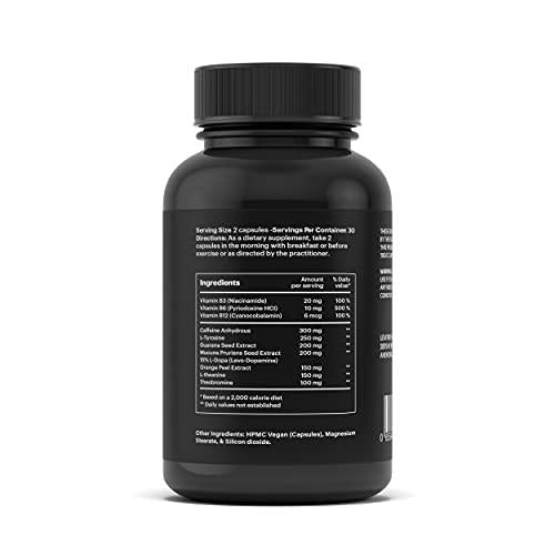 Levitate Power | Natural Smart Supplement | Energizing | Vegan | for Concentration, Memory, and Creativity | with Ingredients of Natural Origin | Nootropics