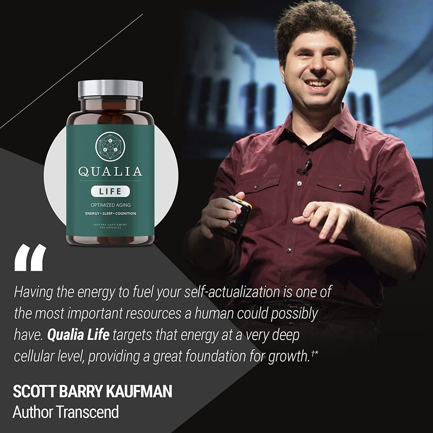 Life - Cell Energy For Optimized Aging and Long-term Health | NAD Supplement With Niacinamide, Resveratrol, Vitamin B3, Niacin For NAD+ Support (160 Capsules)