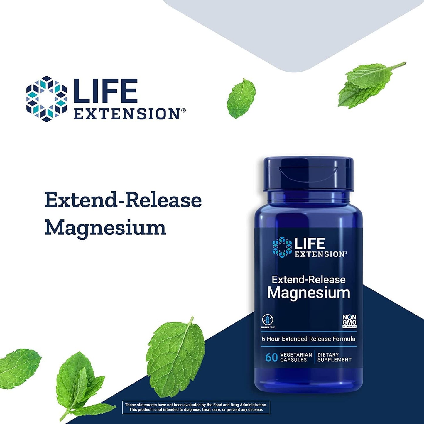Life Extension Extend-Release Magnesium, 60 Vegetarian Capsules