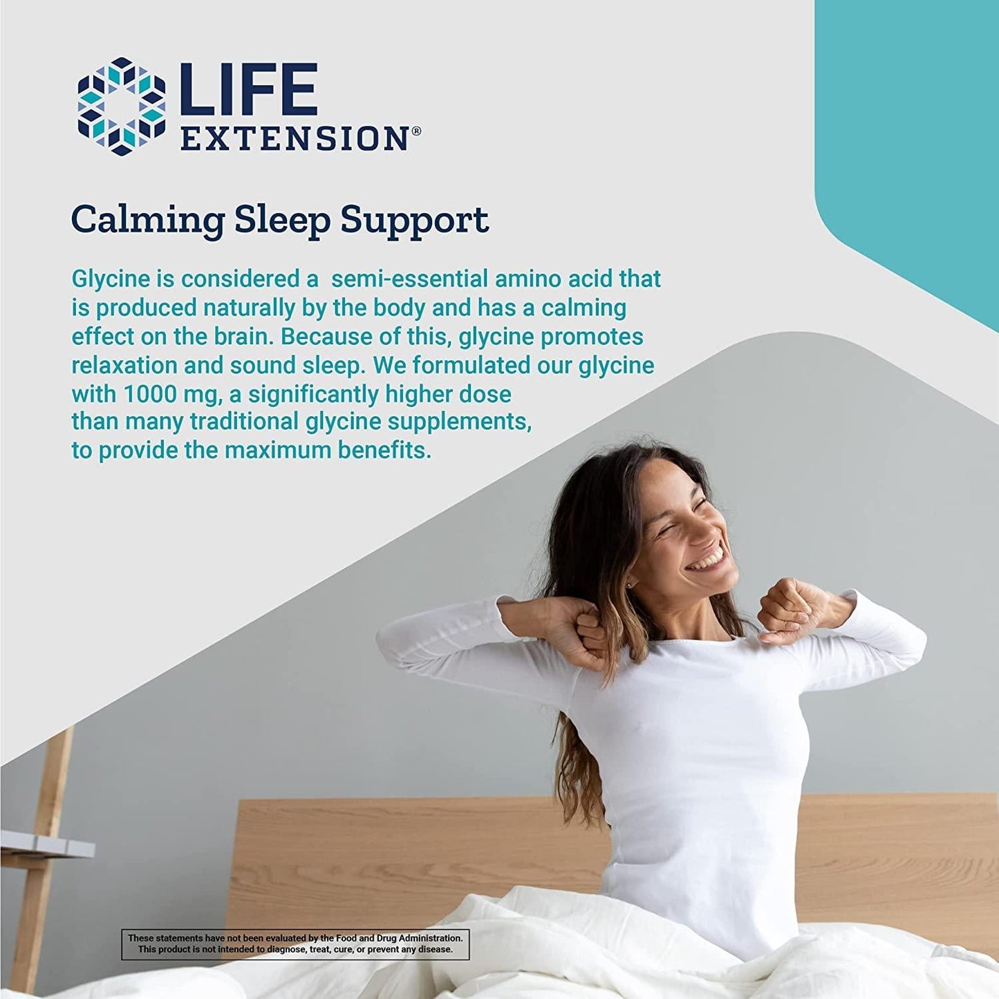 Life Extension - Glycine 1000 mg. - 100 Vegetarian Capsules