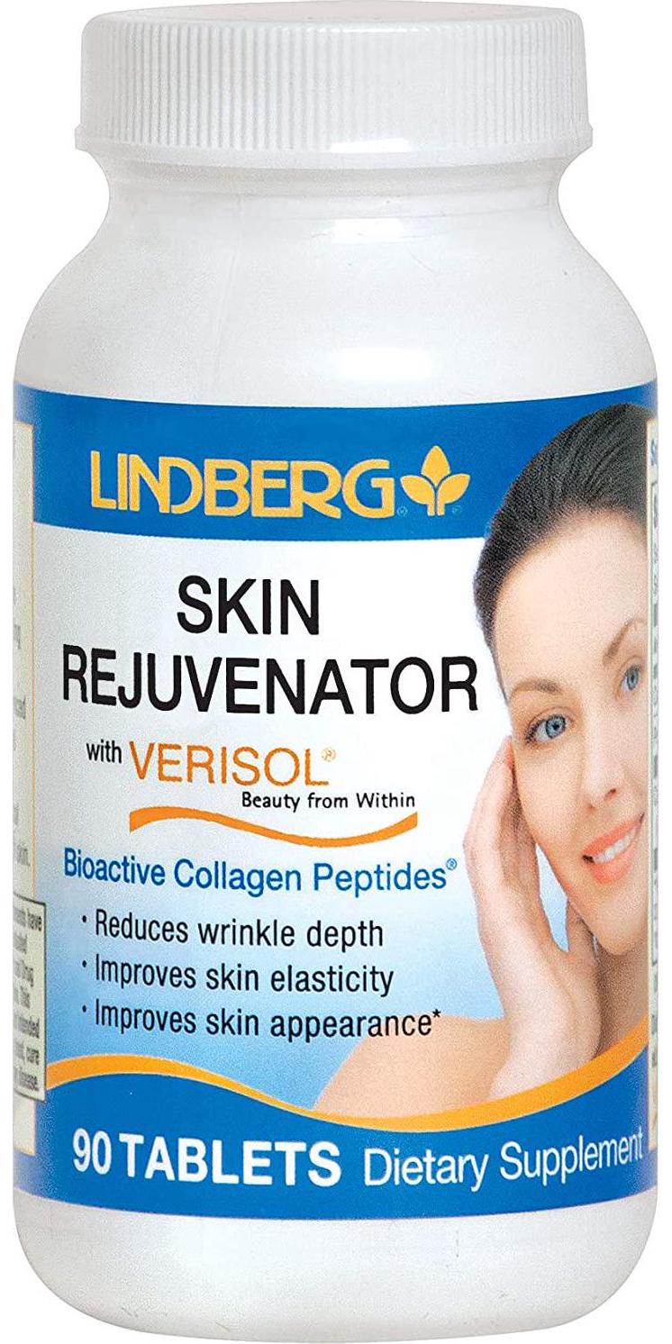 Lindberg Skin Rejuvenator With Verisol, 90 Tablets, Bioactive Collagen Peptides