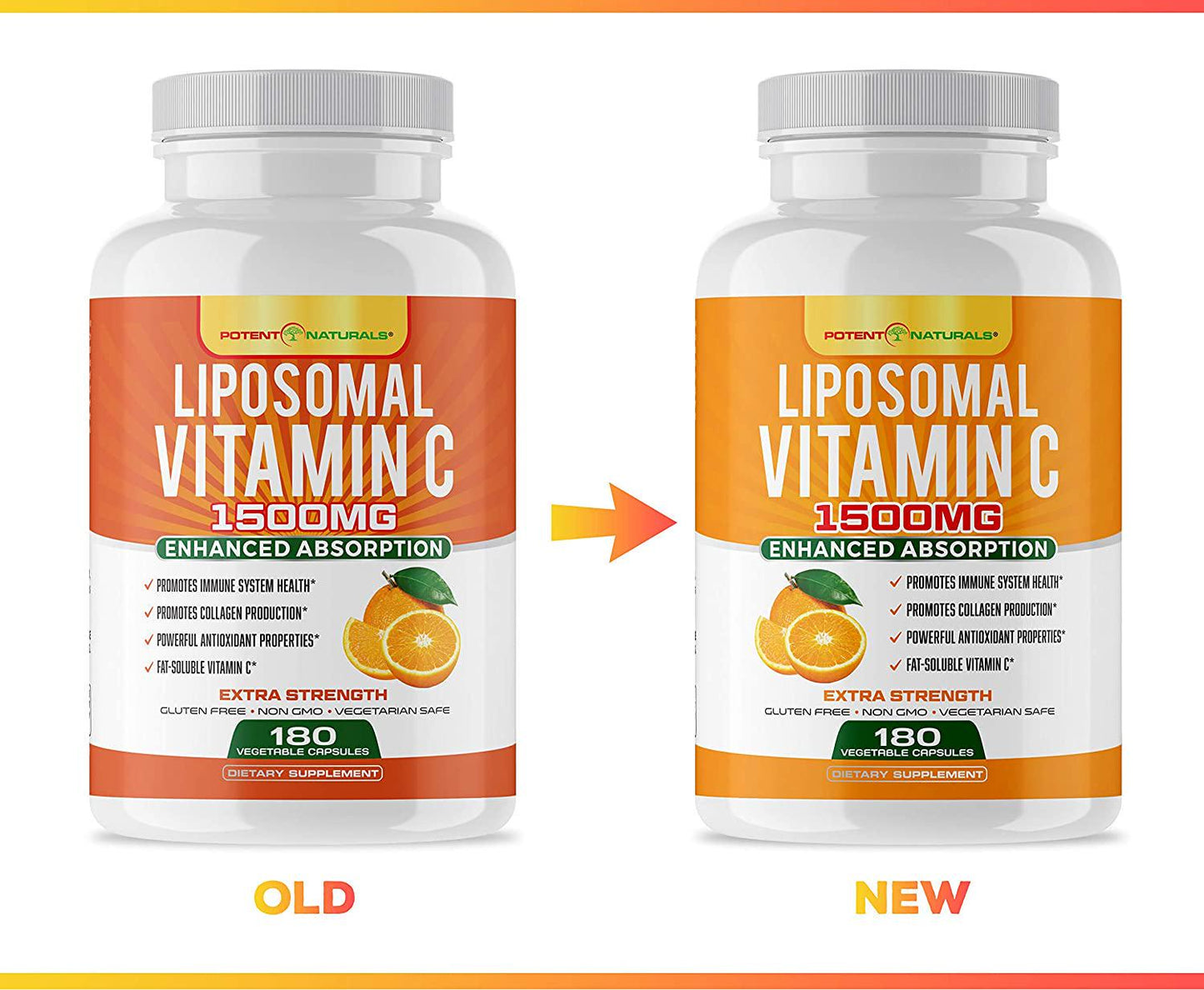 Liposomal Vitamin C 1500mg -180 Vegan Capsules - Vitamin C, Fat Soluble Vitamin C, High Dose Ascorbic Acid, Collagen Booster, Antioxidant and Immune Support Vitamins, Non GMO - Lypo spheric