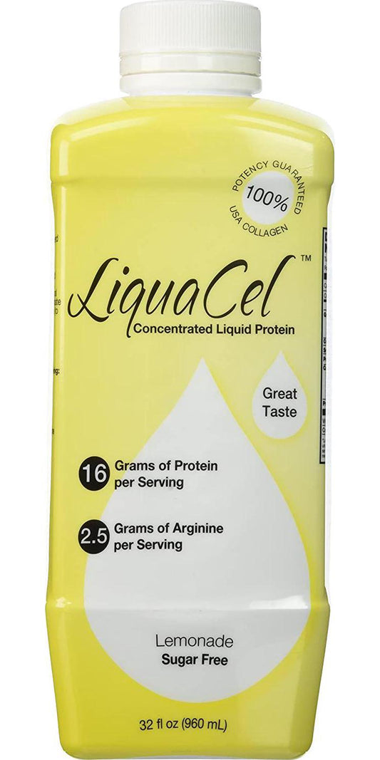 LiquaCel Concentrated Liquid Protein, Sugar-Free Lemonade, 32oz Bottle