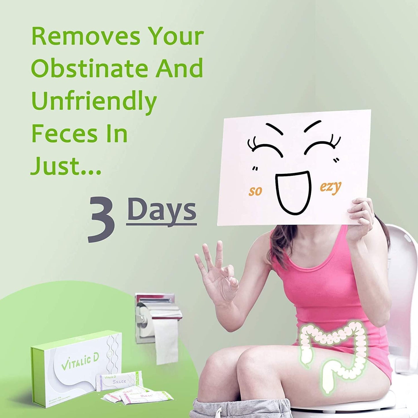 Liquid Fast Diet, Vitalic D Tasting Pack T3, Breakfast Replacement. Natural High Fiber Meal. So Easy to Start A New Day. Super from Breakfast. (3 Packets)