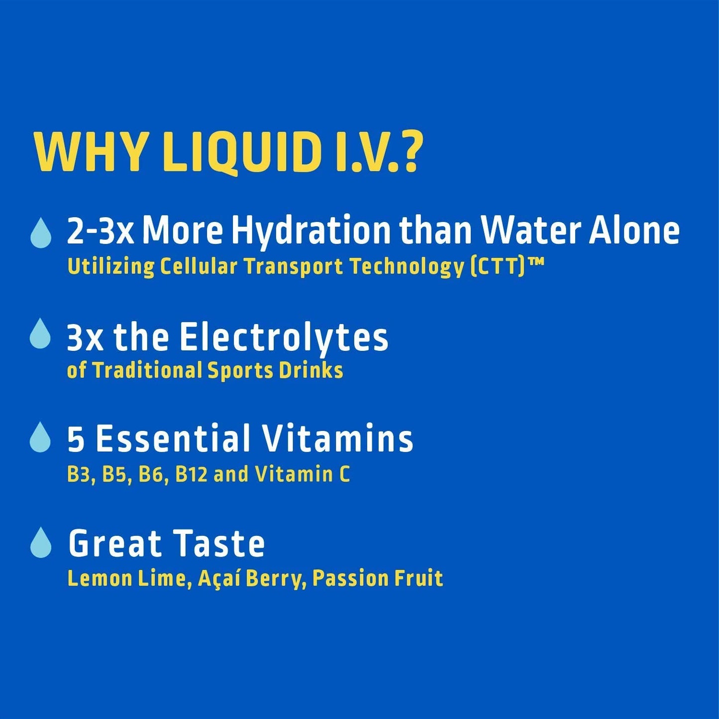 Liquid I.V. Hydration Multiplier, Electrolyte Drink Mix (Combo Pack (Acai + Lemon Lime), 16 Count)