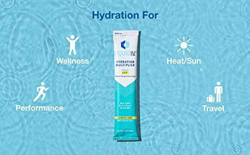 Liquid I.V. Hydration Multiplier, Electrolyte Powder, Easy Open Packets, Supplement Drink Mix (6 Count)
