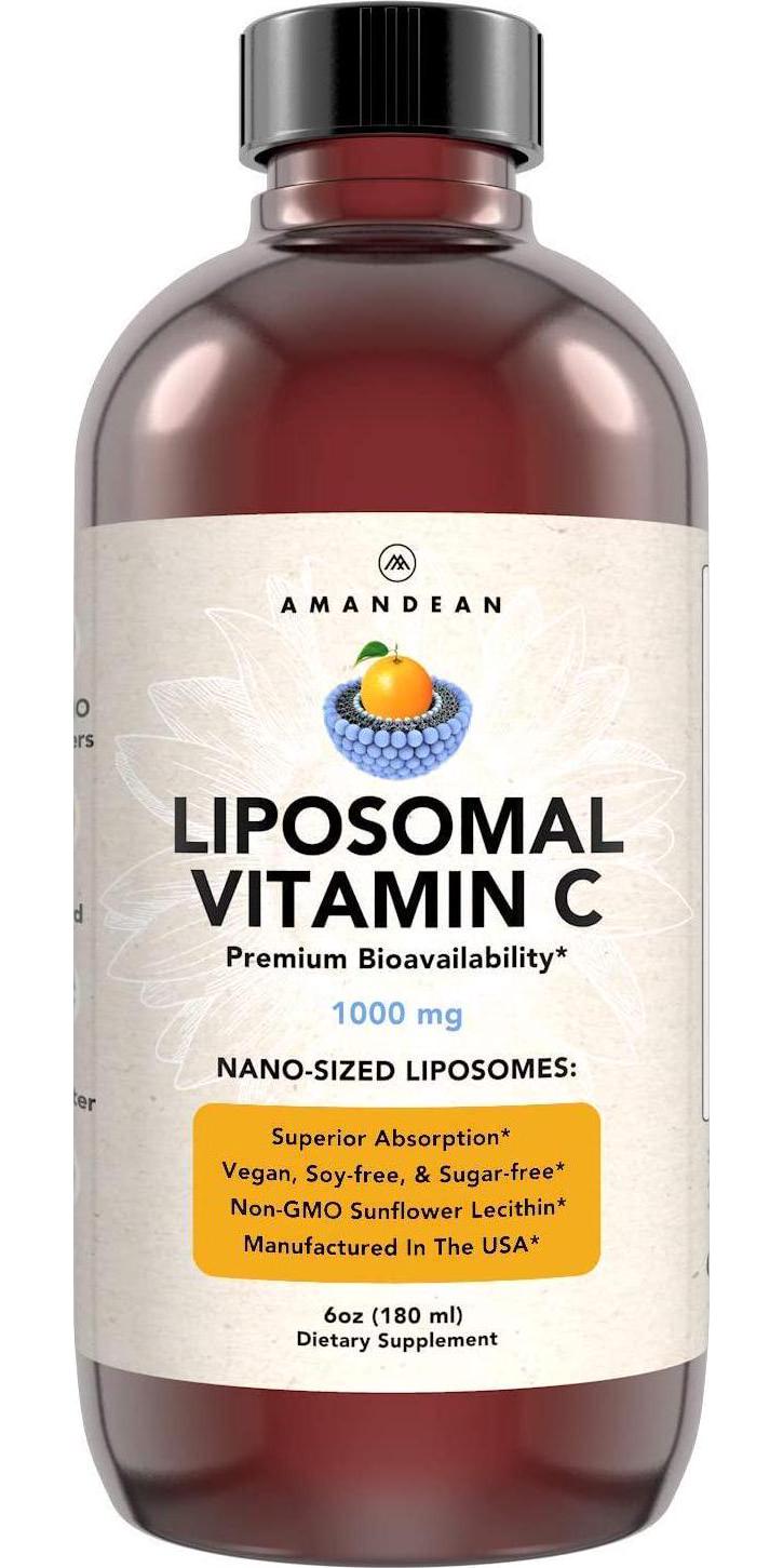 Liquid Liposomal Vitamin C 1000mg Supplement. Real Liposomes, not capsules. Antioxidant Delivery. Increased Bioavailability. Immune Support, Skin Health, Collagen Production. Soy-Free, Vegan, Non-GMO.
