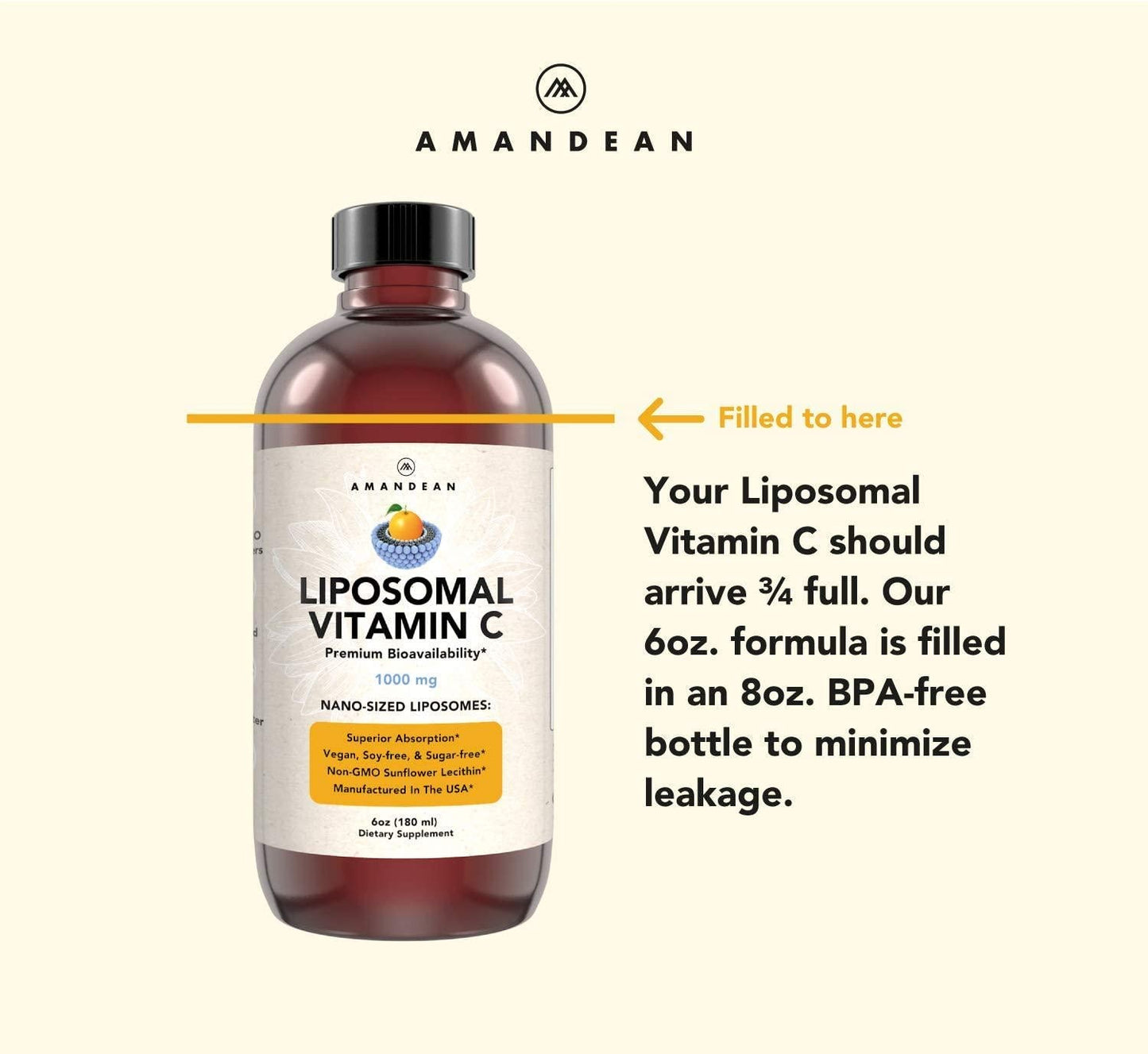Liquid Liposomal Vitamin C 1000mg Supplement. Real Liposomes, not capsules. Antioxidant Delivery. Increased Bioavailability. Immune Support, Skin Health, Collagen Production. Soy-Free, Vegan, Non-GMO.