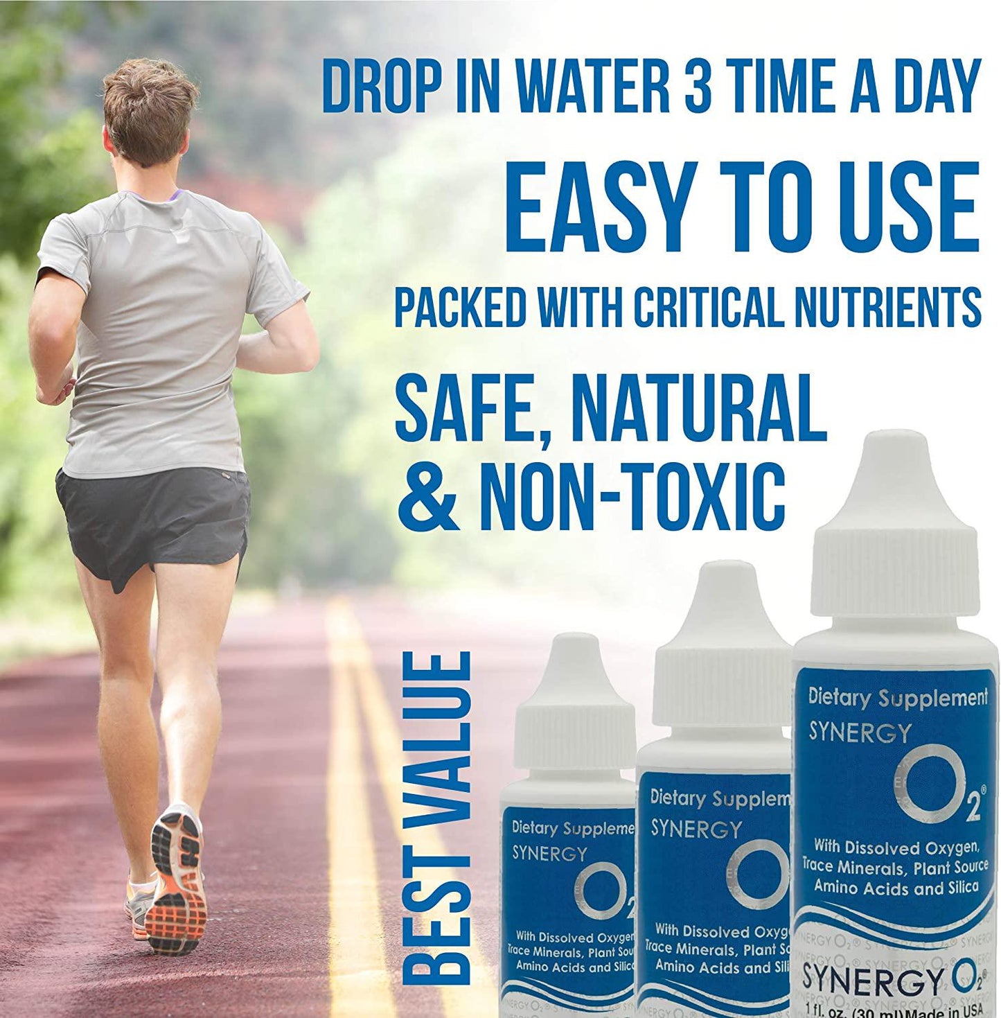 Liquid Oxygen Drops Dietary Supplement (3 Pack)