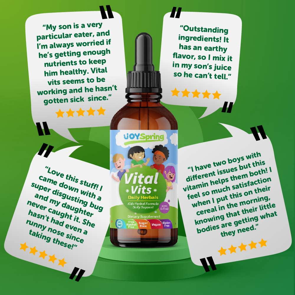 Liquid Vitamins for Kids - Multivitamins for Kids - Best Immune System Support for Children, Great Tasting Children's Vitamins