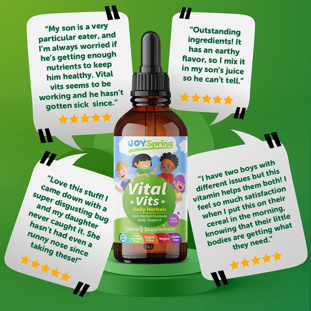 Liquid Vitamins for Kids - Multivitamins for Kids - Best Immune System Support for Children, Great Tasting Children's Vitamins