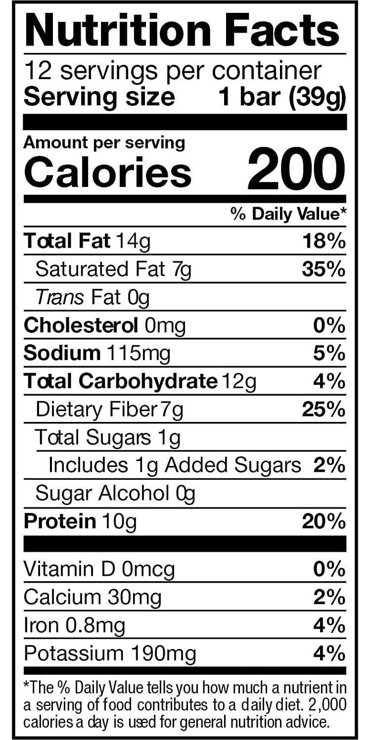 Love Good Fats Bars Peanut Butter Chocolatey Keto-Friendly Protein Bar with Natural Ingredients Low Sugar, Low Carb, Non GMO, Gluten and Soy Free Snacks for Ketogenic Diets (12 Count)