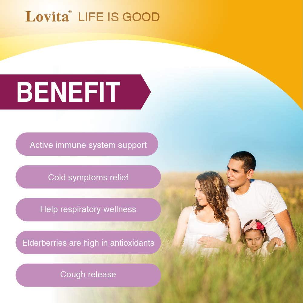 Lovita Echinacea Drops, Echinacea Extract 350mg per Serving, Kids Immune Defense Formula with Elderberry and Licorice Extract, Alcohol Free Echinacea Herb Liquid, 1 Fluid Ounce (Pack of 3)