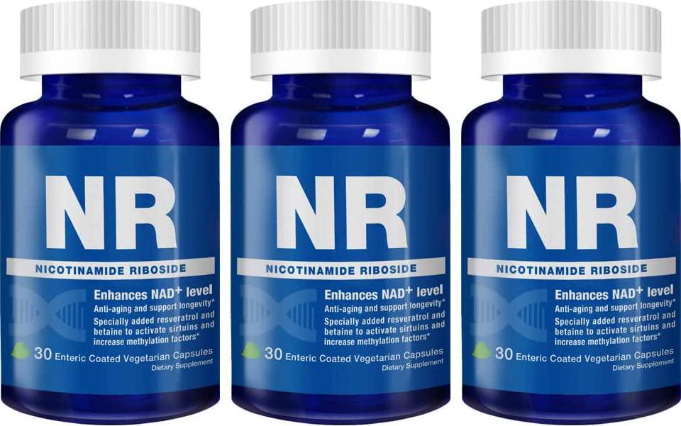 Lovita NR (Nicotinamide Riboside) 350 mg, Similar to NMN Nicotinamide Mononucleotide, NAD Supplement with Resveratrol and Betaine, Boost NAD Plus Levels, 30 Vegetarian Enteric Capsules (Pack of 3)
