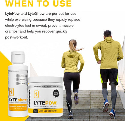 LytePow Electrolyte Powder and LyteShow Electrolyte Supplement